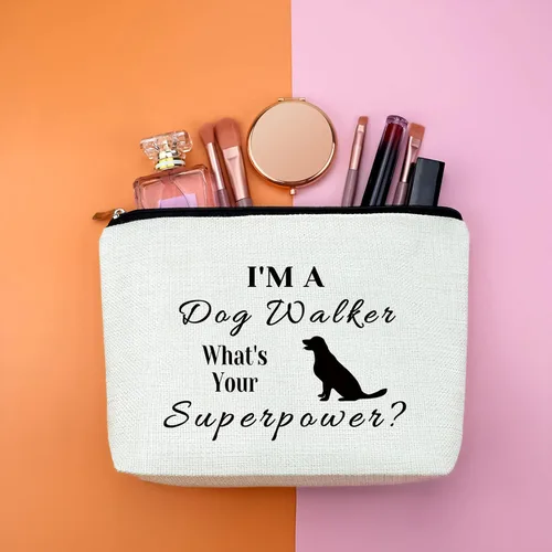 Miniatura 4 de Bolsa de maquillaje Dog Mom - Regalos para amantes para mujeres y mamá de piel - Bolsa de cosméticos para mascotas para nuevos dueños de perros