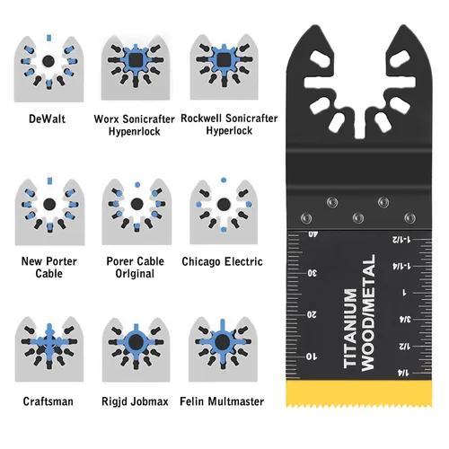 Miniatura 5 de AIFICUT 10 piezas de hoja de cuchillo de gancho para herramienta multifunción oscilante para tejas de alfombra, materiales blandos, accesorio