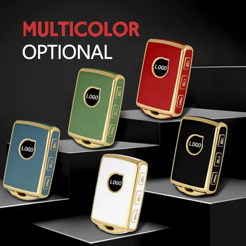 Miniatura 7 de Funda para llavero Volvo con 4 botones laterales, funda de TPU inteligente compatible con Volvo XC40 XC60 XC90 S90 XC60 XC90 XC40 S90 V90 (rojo)