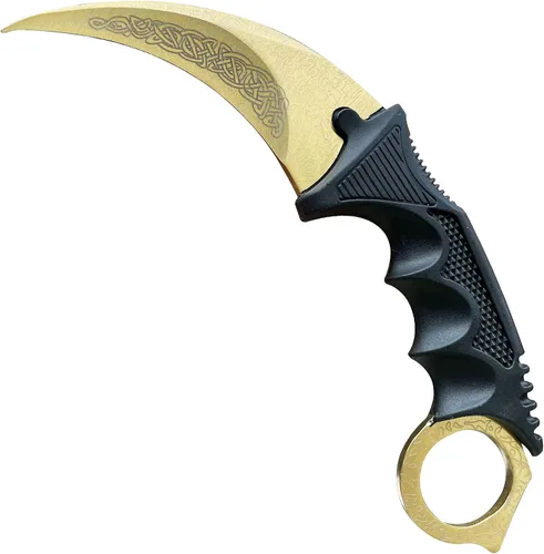 Miniatura 12 de Karambit Cuchillo Entrenador - Cuchillo de Práctica de Entrenamiento de Acero Inoxidable con Funda para Principiantes - Herramienta Entrenadora