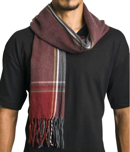Miniatura 95 de Alpine Swiss Bufanda a cuadros para hombre, ultra suave, chal de invierno, cálido, ligero, para clima frío