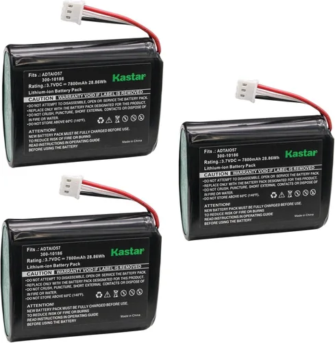 Miniatura 6 de Kastar Paquete de 1 batería de repuesto para batería de iones de litio ADT 300-10186, panel de seguridad inteligente ADT Command ADT5AIO-1 ADT5AIO-2