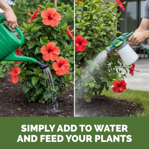 Miniatura 6 de Fertilizante de hibisco: alimento líquido para plantas para más flores, color vibrante y crecimiento tropical saludable, 8 onzas