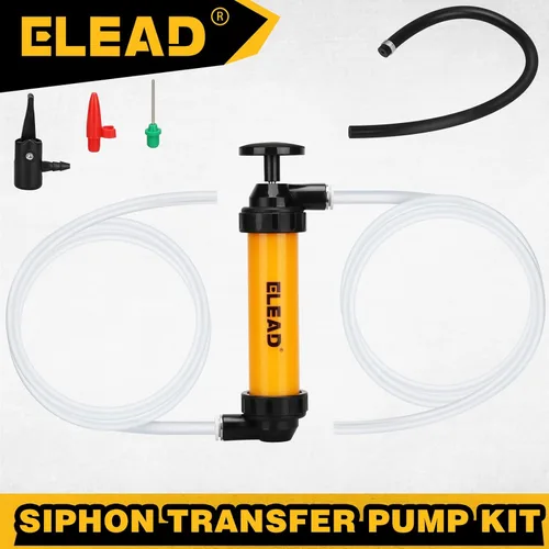 Miniatura 7 de Bomba de sifón de gas para gasolina, bomba de transferencia de líquido multiuso, bombas de sifón de líquido de aceite, herramienta de sifón de Nueva
