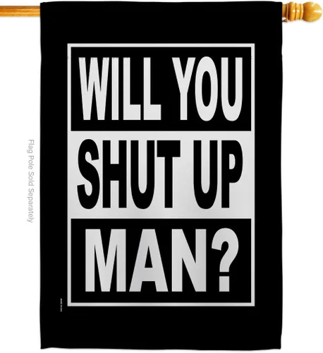 Miniatura 19 de Will You Shut Up Garden House Flag - Set Patriotic Vote President Democrat Republican Tea Party United State American Election - Decoration Banner