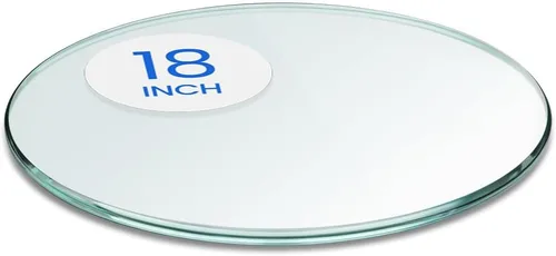 Miniatura 70 de Dulles Glass Superficie de Mesa de Vidrio Redonda de 12 Pulgadas - Templado - Superficie de Vidrio de 3/8 Pulgadas de Grosor, Pulido Plano Seguro