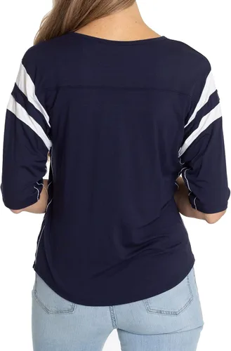 Miniatura 3 de Flying Colors Ropa de la colección NCAA The Abigail - Camiseta de manga 34 con cuello redondo