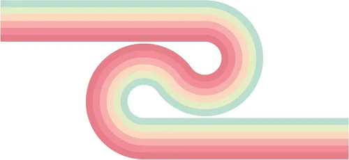 Adhesivo decorativo de pared de 20 x 42 pulgadas, diseño de líneas multicolores, diseño de rayas retro clásicas de color rosa y azul, diseño de
