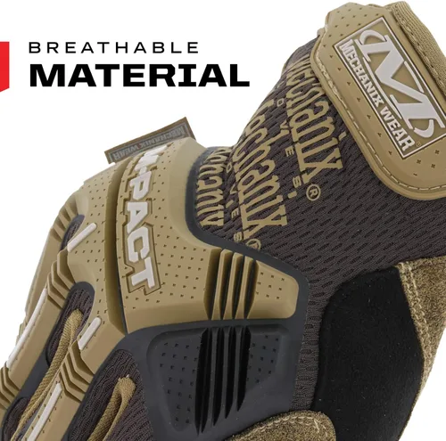 Miniatura 6 de Mechanix Wear: Guantes de trabajo M-Pact con ajuste seguro, guantes de trabajo con protección contra impactos y absorción de vibraciones, guantes