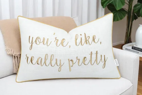 Miniatura 17 de Funda de Cojín Decorativo Romántico para Pareja, Sentimiento de Amor Bordado, Refranes Decorativos, Acento Lumbar - Decoración de Frases Acogedoras