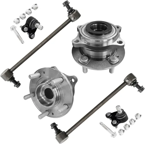 Miniatura 148 de Detroit Axle - Kit de nudillos de dirección delantera izquierda para Ford Edge Lincoln MKX 07-10, cojinete de rueda del lado del conductor, nudillo