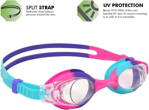 Miniatura 3 de Zoggs Gafas de natación Little Bondi para niños, gafas de natación con protección UV antivaho Correa de silicona suave y ajuste fácil de deslizar