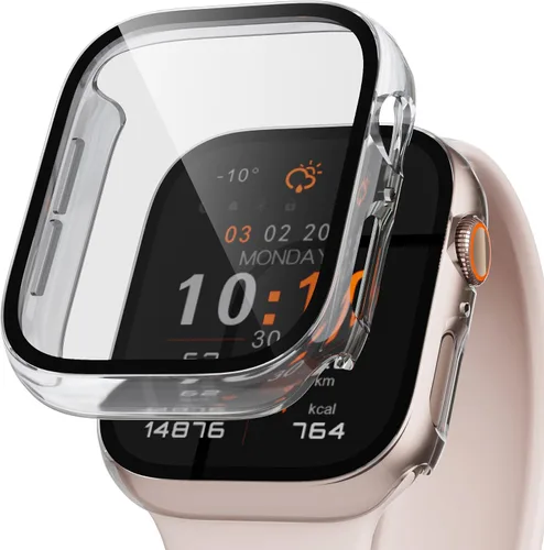 Miniatura 28 de Juego de 2 fundas de PC duro para Apple Watch SE 3 (2025) / SE2 / SE / Series 6/5/4, protector de pantalla de 40 mm, con protector de pantalla