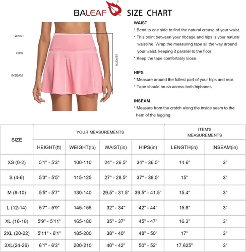 Miniatura 6 de BALEAF Faldas de tenis plisadas para mujer, faldas de golf atléticas con bolsillos cortos para correr, entrenar y hacer deportes