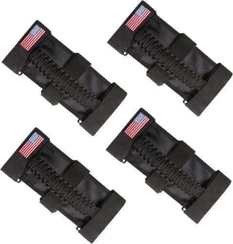 Miniatura 22 de 2 asas de agarre para barra antivuelco, mango de agarre de paracaídas para Jeep Wrangler YJ TJ JK JL y Gladiator JT 1955-2024 UTV ATV, apto