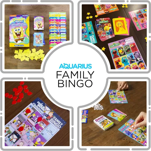 Miniatura 4 de Aquarius Spongebob Squarepants - Juego de bingo familiar, juego de fiesta Nickelodeon para niños, adolescentes y adultos, regalo con licencia