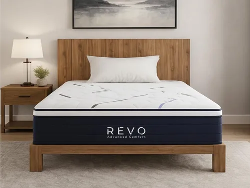 Miniatura 3 de REVO Colchón de espuma viscoelástica de gel para dormir, tamaño individual de 8 pulgadas, colchón refrescante con soporte para aliviar la presión
