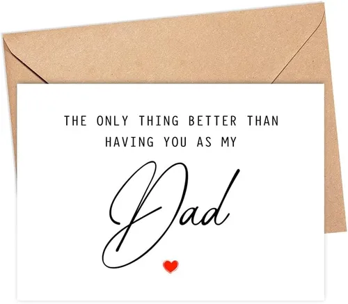 DiandDesignGift The Only Thing Better Than Having You As My Dad ...Is Our Baby Having You For A Papa - Tarjeta de felicitación de anuncio de