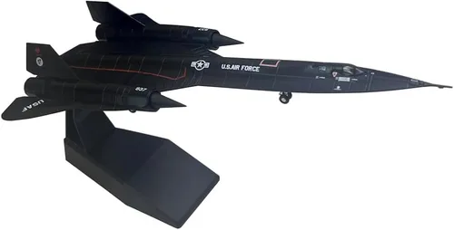 Miniatura 4 de Modelo de avión militar de metal para colección o regalo de la Fuerza Aérea SR-71 Blackbird de la Fuerza Aérea de los Estados Unidos a escala 1/144