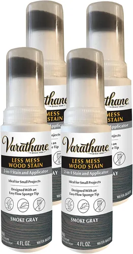 Miniatura 20 de Varathane 368033 - Tinte para madera con menos desorden y aplicador, 4 oz, gris humo