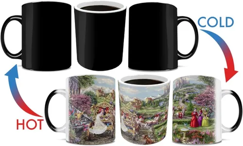 Miniatura 5 de Morphing Mugs Disney – Cenicienta Happily Ever After – Thomas Kinkade Studios – Una taza de cerámica que cambia de color de 11 onzas – Imagen