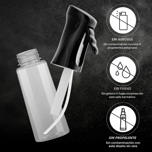 Miniatura 4 de IMPORX Botella pulverizadora continua para cabello (10.1 onzas/10.1 fl oz), paquete de 2 botellas de spray esenciales para el hogar para limpieza