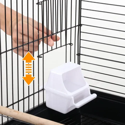 Miniatura 6 de Yaheetech Jaula de viaje para pájaros con tapa abierta para Conure Sun Periquito Green Cheek Conure Lovebird Budgie Finch Canary, tamaño pequeño