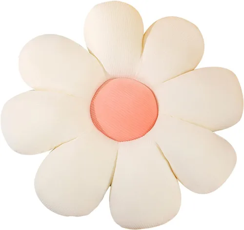 Miniatura 9 de Almohada de flores, almohada en forma de flor, almohada de suelo, cojín de asiento suave para decoración de habitación, almohada de felpa para Verde