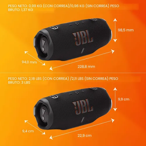 Miniatura 7 de JBL Charge 6 - Altavoz Bluetooth portátil, impermeable y a prueba de caídas, sonido JBL Pro audaz con refuerzo de sonido AI, 28 horas de tiempo