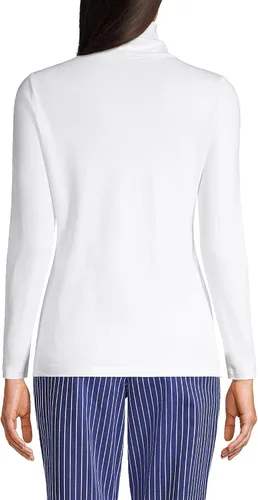 Miniatura 32 de Lands' End Supima - Suéter de cuello alto y mangas largas para mujer