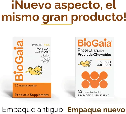 Miniatura 2 de BioGaia Protectis Kids Probiótico para mayores de 3 años Alivia problemas digestivos ocasionales y promueve la regularidad Sin alérgenos