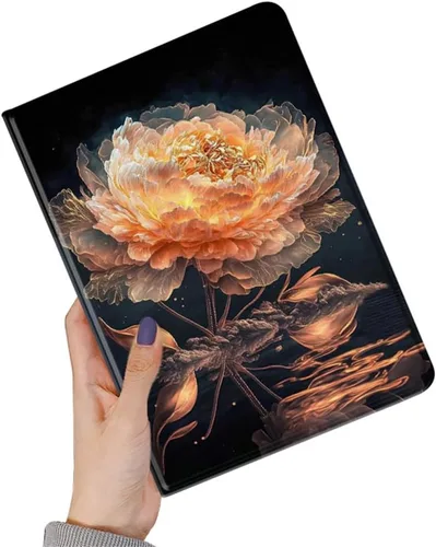Miniatura 61 de kaidisen Funda de flores compatible con iPad de 9.7 pulgadas, 6ª y 5ª generación, iPad Air/Air 2, diseño de flores, ilustración floral con soporte