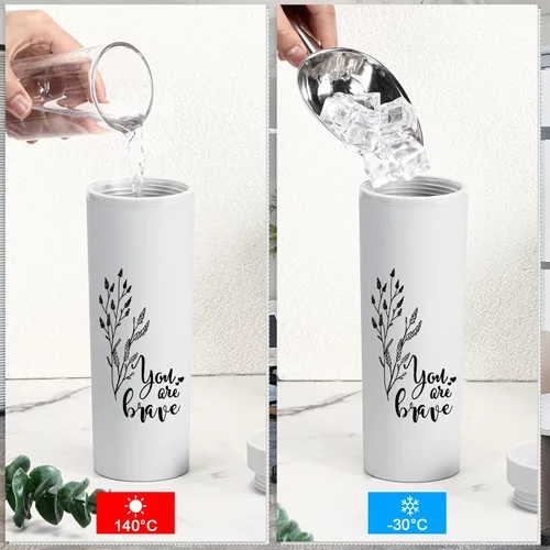 Miniatura 4 de Tioncy 10 vasos de agradecimiento a los empleados de 16 onzas con tapa y popote inspirador mate para agua con popote para enfermera