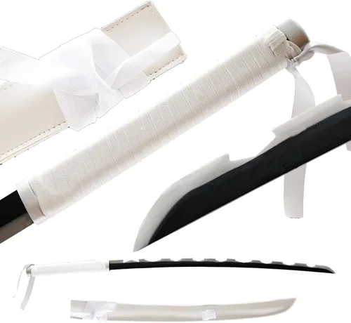 Miniatura 20 de Demon Slayer - Espada Tanjiro Katana de acero 1065, espiga completa, hecha a mano, Katana japonesa real, 41 pulgadas
