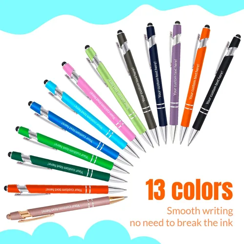 Miniatura 3 de Bolígrafos personalizados, bolígrafo grabador de negocios personalizados, bolígrafos personalizados con nombre, lápices capacitivos para pantallas