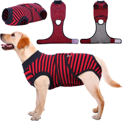 Miniatura 21 de Kuoser Traje de recuperación de cirugía para perros, traje de recuperación para perros machos hembras, mameluco para perro después de la cirugía
