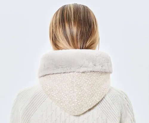 Miniatura 21 de Gorros de invierno para mujer, pasamontañas, bufanda, para clima frío, conjunto para mujer, gorro con capucha