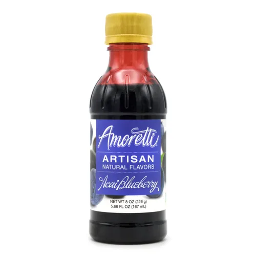 Miniatura 182 de Amoretti - Pasta natural de sabor artesanal de bayas silvestres, 8 onzas, perfecta para helados, bebidas, pasteles y más, sin conservantes, vegana