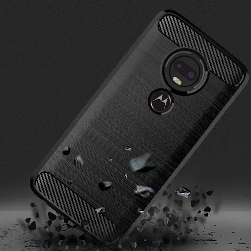 Miniatura 3 de Asuwish Funda compatible con Moto G7/G7+/Revvlry Plus y protector de pantalla de vidrio templado, accesorios de celda, fundas delgadas de silicona