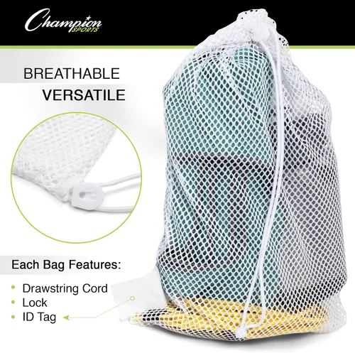 Miniatura 5 de Champion Sports Equipment Bag, Mesh, 12" X 18
