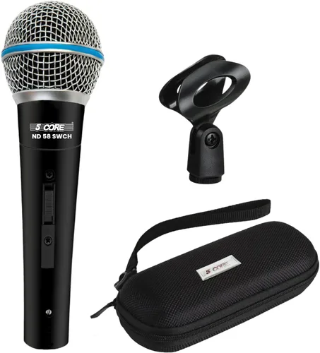 Miniatura 9 de 5 CORE Micrófono cardioide dinámico para canto de karaoke Micrófono profesional con cable XLR para escenario y estudio con imán de neodimio - ND 58