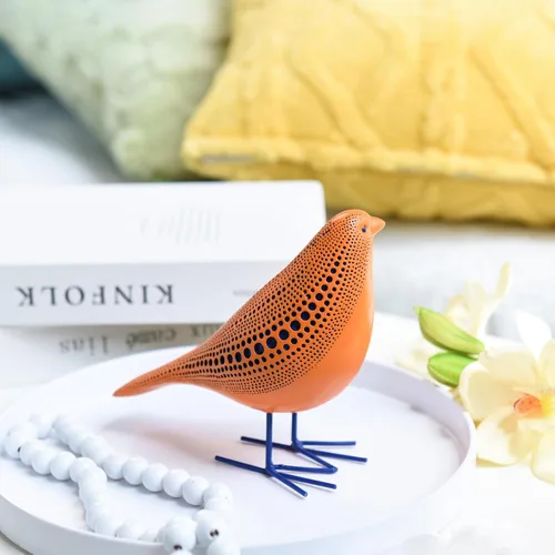 Miniatura 2 de Quoowiit Figura de pájaro, escultura moderna y estatuas para decoración del hogar, estatuas de animales para estantería, mesa, entrada, chimenea