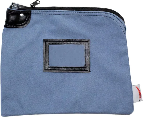 Miniatura 14 de Bolsa de banco con bloqueo de lona con llave de seguridad (negro)