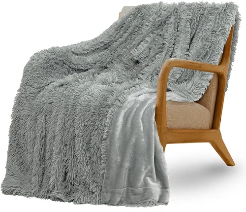 Miniatura 2 de XYYZYZ Manta súper esponjosa, manta mullida de piel sintética para sofá, cama, 50 x 60 pulgadas, color camello