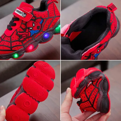 Miniatura 4 de Zapatos casuales para niños, transpirables, antideslizantes, ligeros, unisex, luminosos, para niñas, zapatos deportivos para correr