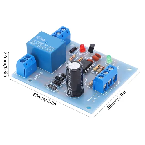 Miniatura 2 de Controlador de nivel de agua de 12 V CC Módulo de interruptor automático de sensor de nivel de líquido para sistema de drenaje de llenado de control