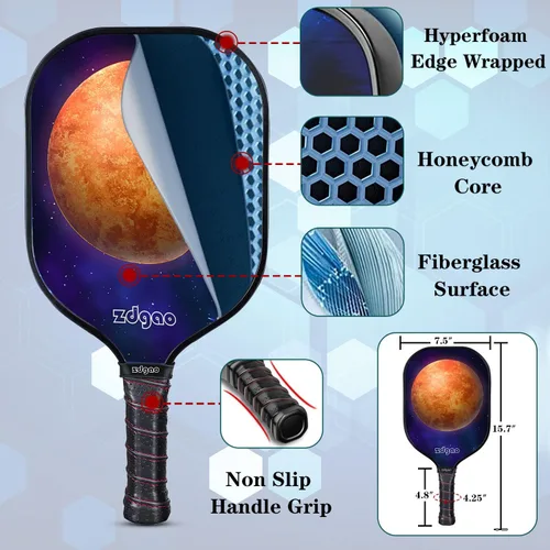 Miniatura 3 de Portable Pickleball Net Set, 22FT Regularion Size Pickle Ball Net with Paddles Set, Outdoor Pickleballs and Carry Bag, Easy Setup for Indoor, Naranja
