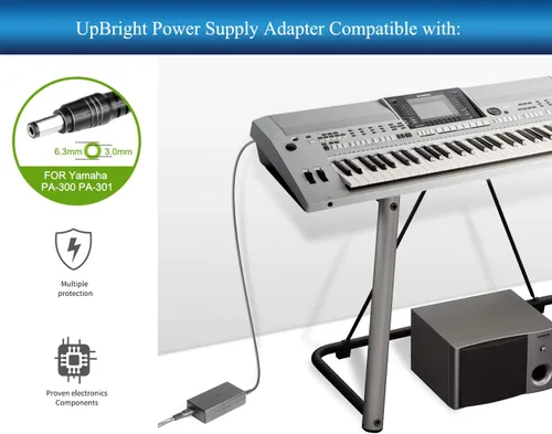 Miniatura 4 de UpBright Adaptador CA/CC de 16 V compatible con Yamaha P-120 Pro P-120S P120 S P120S PA-300C PA300C PA-300 C PA300 teclado generador de tono