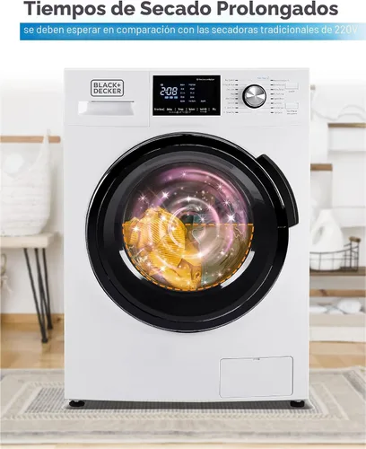 Miniatura 8 de BLACK+DECKER Combo de lavadora y secadora, 2.7 pies cúbicos Todo en uno con pantalla LED y 16 ciclos