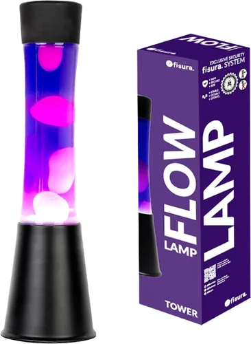 Miniatura 11 de Fisura - Lámpara de movimiento líquido de 15.5 pulgadas, cera roja, luz ambiental retro decorativa, luz nocturna para dormitorio, lámpara de magma